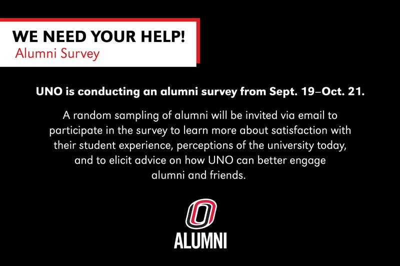 If you get the University of Nebraska survey in your email, PLEASE take the time to share your feedback with us. Alumni from UNO, UNL, UNMC &amp; UNK are doing so.

Everyone who completes a survey will be entered into a drawing to win one of 20 Amazon gift cards of $100 each!
