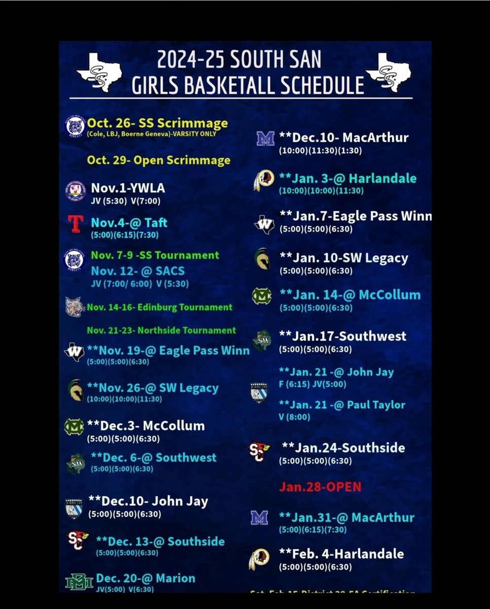 CoachShermRober's tweet photo. Lady Bobcats Basketball Schedule Drop #PawsUp🐾 https://t.co/jiDN5YBNsJ