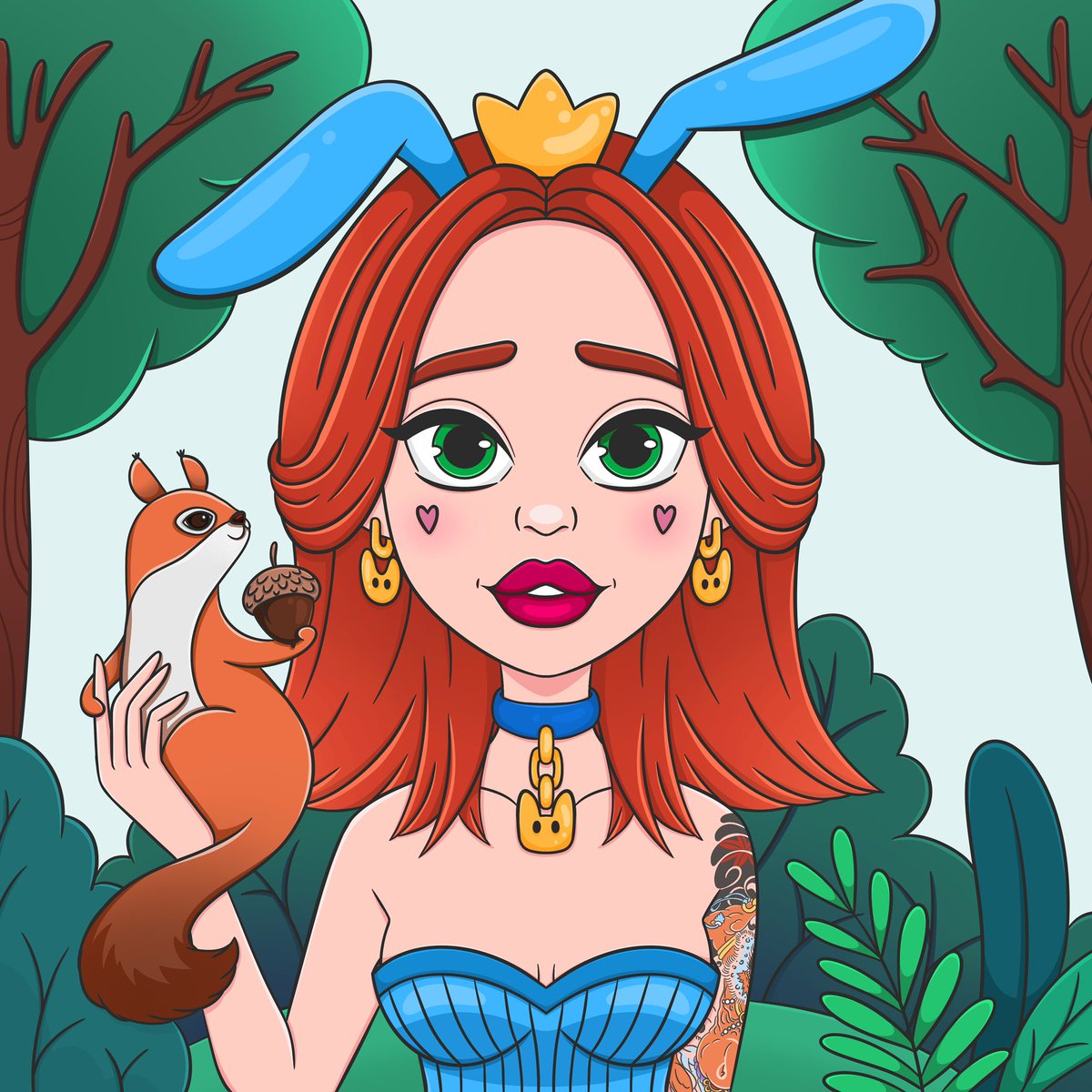 🧡BONNY CUSTOM🧡

Thank you so much <a href="/ghostcam0625/">ghostcam</a> for ordering Bonny Custom at full price!🤩

And it was my pleasure to draw <a href="/cryptostacys/">𝗦𝘁𝗮𝗰𝘆𝘀 🐰👑</a> 🐿️🐰🌳
Redhead Queen with bunny ears &amp; squirrel 🥰

Follow <a href="/ghostcam0625/">ghostcam</a> &amp; <a href="/cryptostacys/">𝗦𝘁𝗮𝗰𝘆𝘀 🐰👑</a> ❤️

#PolygonNFTs #PolygonCommunity