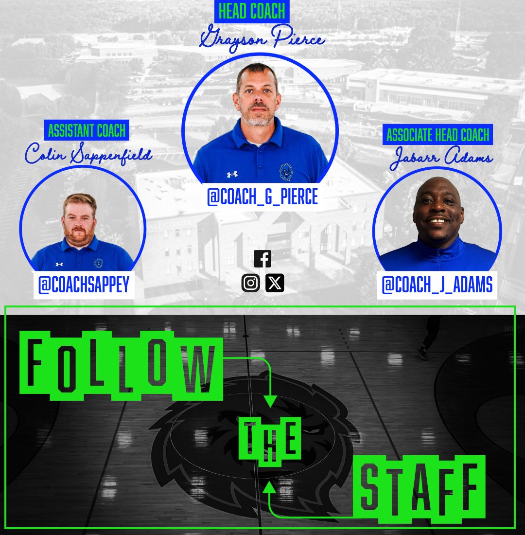 Cleveland CC Men’s Basketball (@yetismbb) on Twitter photo Follow our Coaching Staff this season!💪🏀
Head Coach: @Coach_G_Pierce
Associate HC: <a href="/Coach_J_Adams/">Jabarr Adams</a>
Assistant Coach: <a href="/CoachSappey/">Colin Sappenfield</a>
#yetination #njcaa #region10 #collegesports #collegebball #JUCO #shelbync #basketball #basketballteam #collegehoops #yetiornot #sophmore Follow our Coaching Staff this season!💪🏀
Head Coach: @Coach_G_Pierce
Associate HC: <a href="/Coach_J_Adams/">Jabarr Adams</a>
Assistant Coach: <a href="/CoachSappey/">Colin Sappenfield</a>
#yetination #njcaa #region10 #collegesports #collegebball #JUCO #shelbync #basketball #basketballteam #collegehoops #yetiornot #sophmore