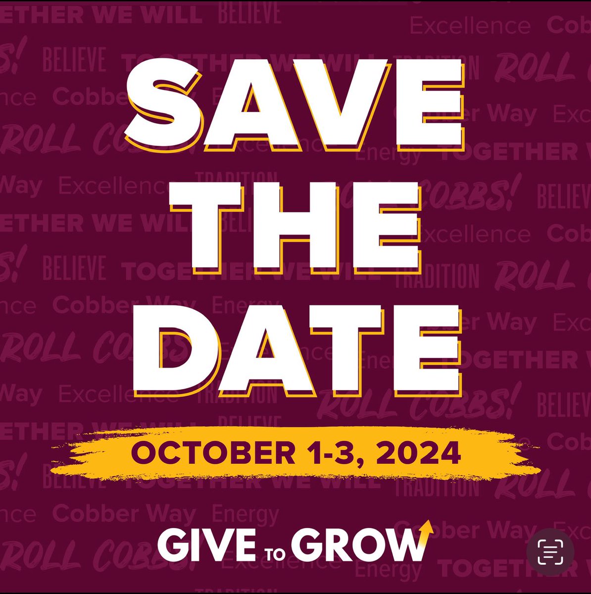SAVE THE DATE! If you’re looking to impact Cobber Baseball or Cobber Athletics in general, please consider giving to our “Give to Grow” campaign. Use the link below to give early if you’re able. Every donation makes the Cobber experience that much better. 
concordiacollege.edu/givetogrow