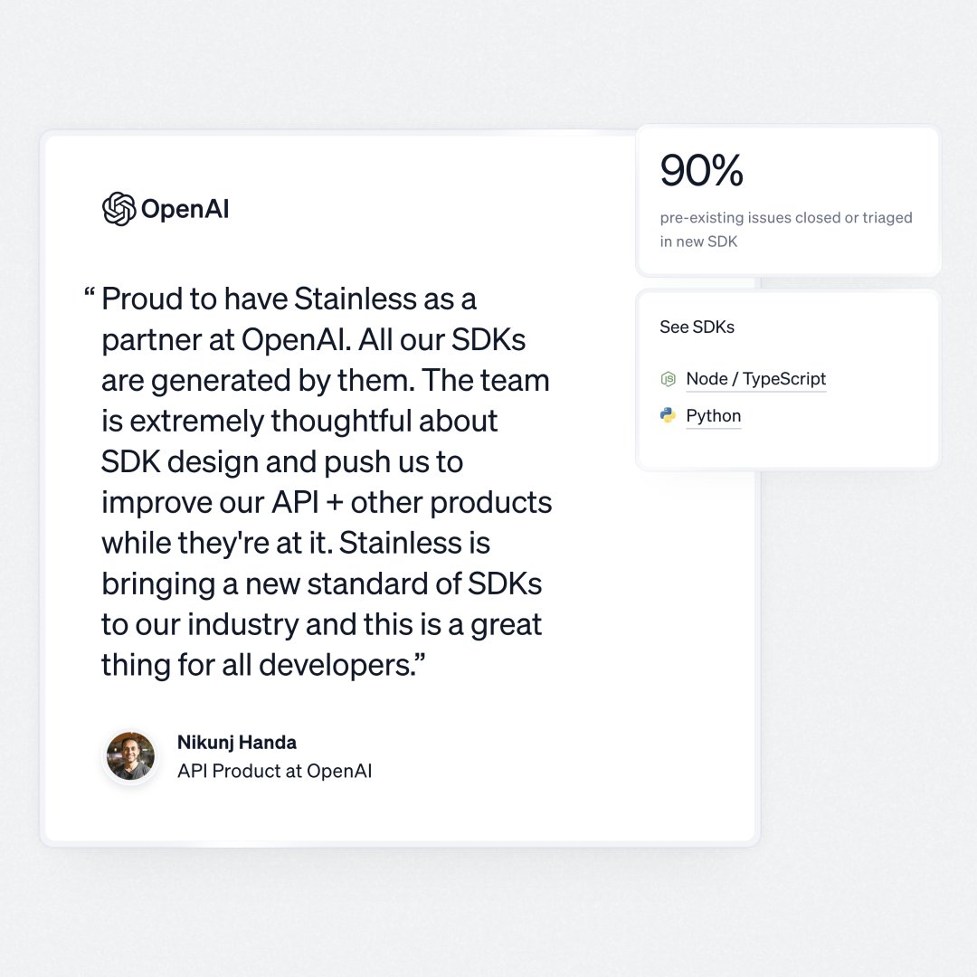 ettrics's tweet photo. ✨@StainlessAPI is building the platform for high-quality, easy-to-use APIs. We helped craft their early-stage website and product designs—creating a cohesive experience and added a little shine along the way. https://t.co/aBNNZkHFsQ