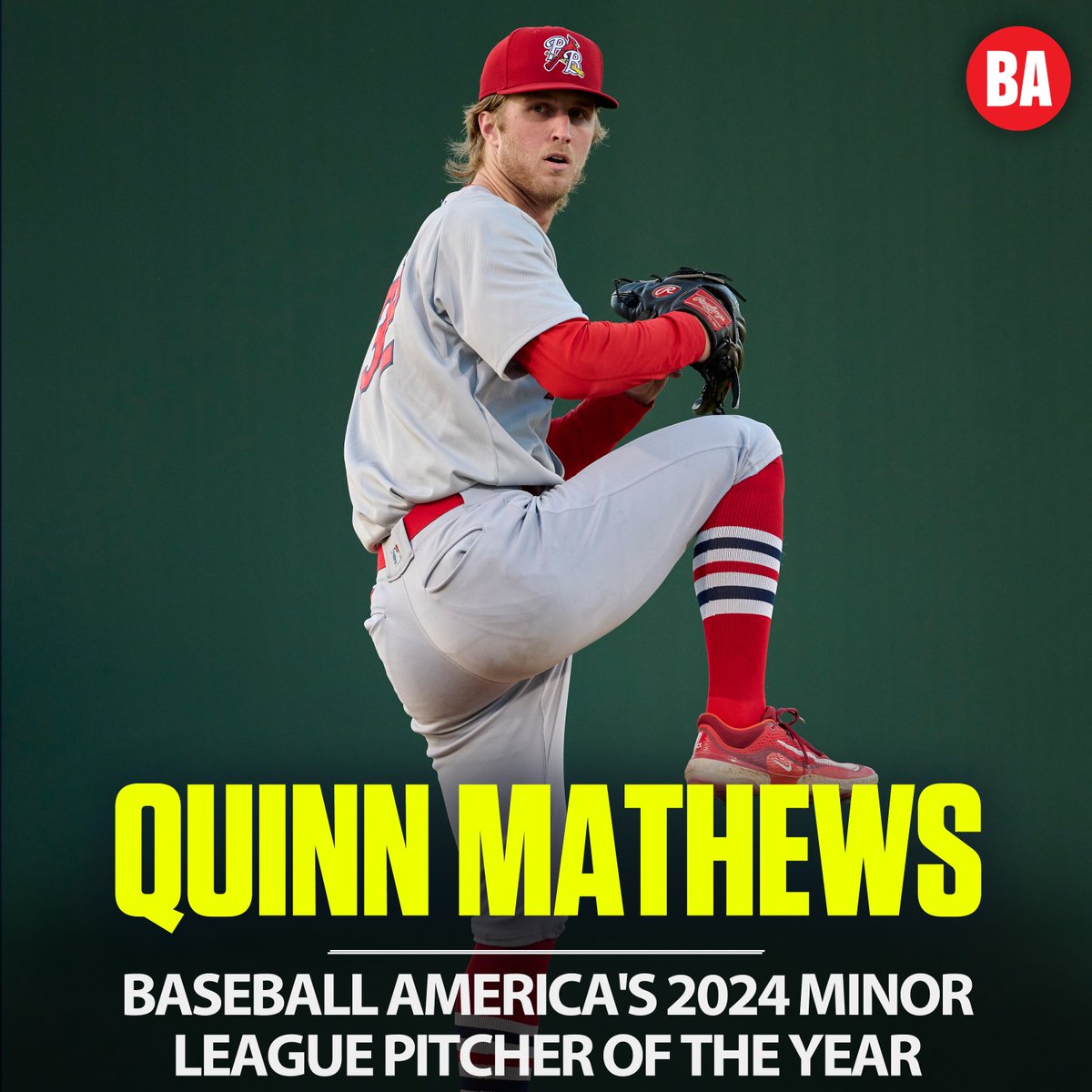 🚨QUINN MATHEWS IS OUR MINOR LEAGUE PITCHER OF THE YEAR🚨

Here's how he soared through four full-season levels and made history with his 200+ strikeout season 

baseballamerica.com/stories/quinn-…