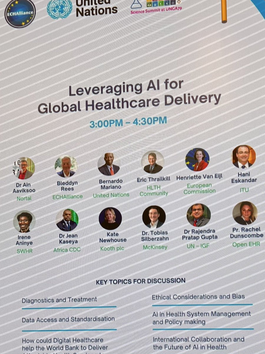 Ain Aaviksoo (@ainaaviksoo) on Twitter photo And so it starts - discussing #AI for #healthcare at #global scale. Thanks <a href="/ECHAlliance/">Global Health Connector</a> for lining up such a smashing panel. Humbled, honoured & excited to share the experience of #mentastic and everything from the past 10 years of experience on the topic And so it starts - discussing #AI for #healthcare at #global scale. Thanks <a href="/ECHAlliance/">Global Health Connector</a> for lining up such a smashing panel. Humbled, honoured & excited to share the experience of #mentastic and everything from the past 10 years of experience on the topic