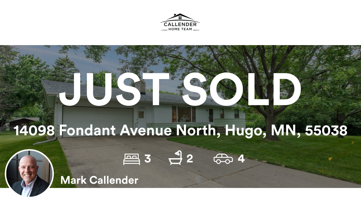🛌 3 🛀 2 🚘 4
📍 14098 Fondant Avenue North, Hugo, MN, 55038

My latest sale on RateMyAgent.
 20381919
rma.reviews/2vtxl7m10pvu

...
#ratemyagent #realestate