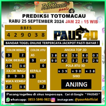prediksi toto macau