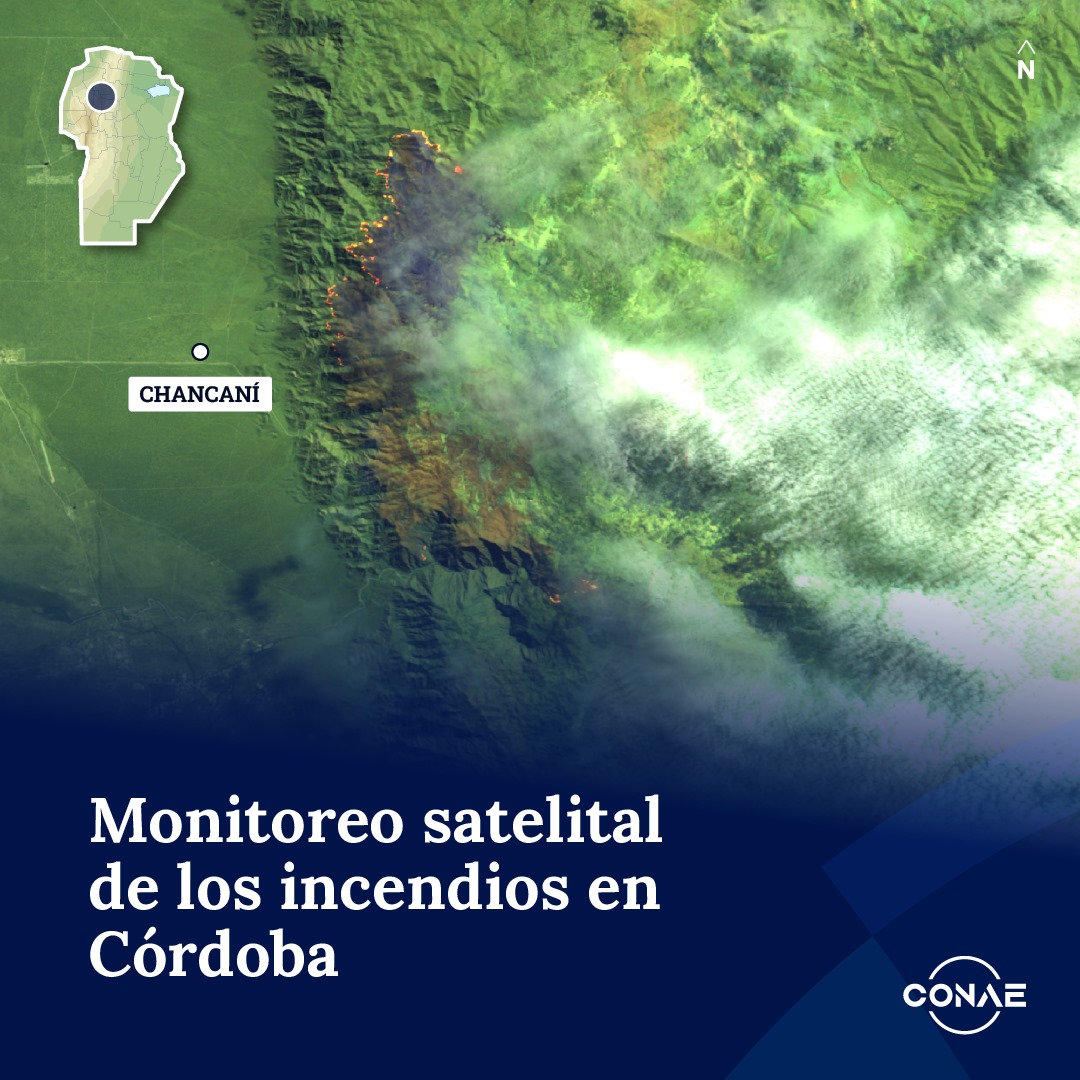 Incendios en Córdoba vistos desde el Espacio. El monitoreo satelital del martes 24/09 permite estimar que 43.490ha fueron afectadas por el fuego en Punilla y Calamuchita. La provincia de Córdoba suma a la fecha unas 69.000ha devoradas por grandes incendios en el año 2024. Hilo👇