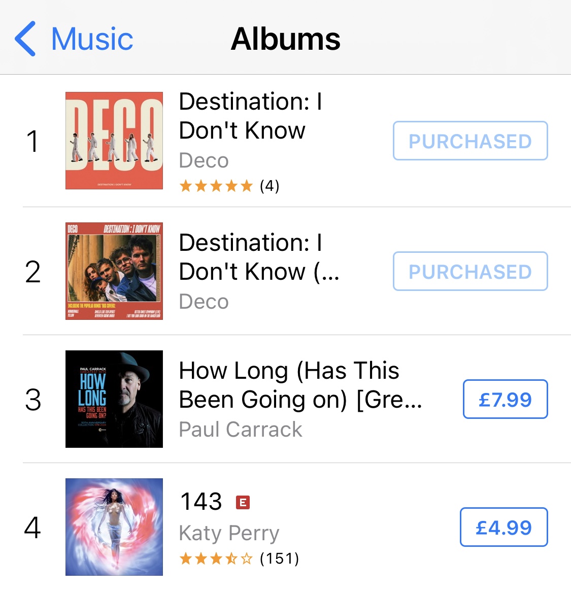 Ok. wow. Ending the day Number 1 AND Number 2 in iTunes Album Chart... 🤯

We've shared this a lot today but we wanted you guys to see what you're doing to us! We love you. It's going to make such a difference to our chances of getting in the Main Official Album Chart on Friday,