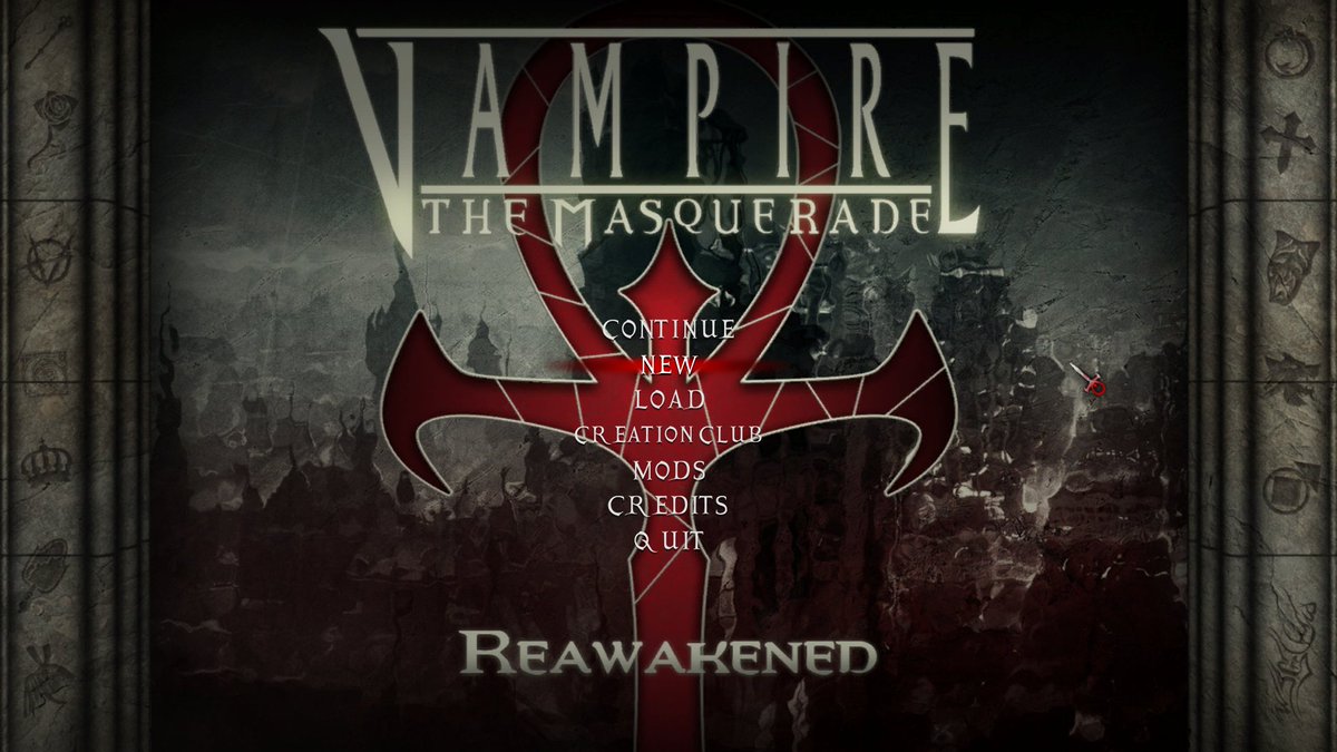 VTMR_Reawakened's tweet photo. ๐ฉธGood evening Cainites and Kine,
How do you like the new main menu screen?
Stay tuned for incoming news.
#VtM #SkyrimMods #Vampire #Reawakened https://t.co/j55bGUKo37