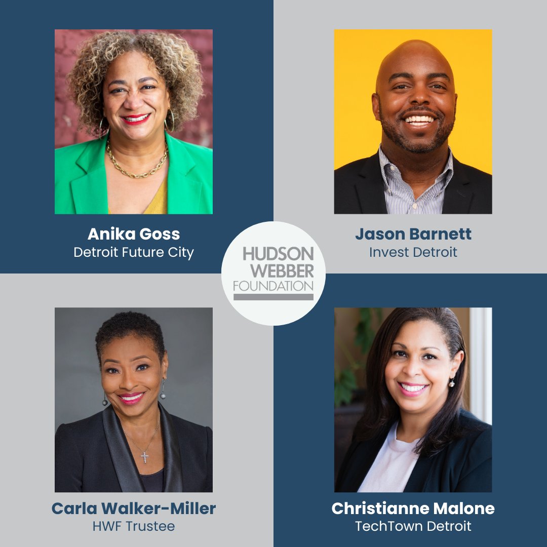 Hudson-Webber Foundation (@hudson_webber) on Twitter photo Congrats to HWF Trustee Carla Walker-Miller and grant partners Jason Barnett, <a href="/InvestDet/">Invest Detroit</a>, Anika Goss, @DETFutureCity and Christianne Malone, <a href="/techtowndetroit/">TechTown Detroit</a> on being named <a href="/crainsdetroit/">Crain's Detroit Business</a> Notable Black Business Leaders bit.ly/3AXg4O9.
#HWF #hudsons Congrats to HWF Trustee Carla Walker-Miller and grant partners Jason Barnett, <a href="/InvestDet/">Invest Detroit</a>, Anika Goss, @DETFutureCity and Christianne Malone, <a href="/techtowndetroit/">TechTown Detroit</a> on being named <a href="/crainsdetroit/">Crain's Detroit Business</a> Notable Black Business Leaders bit.ly/3AXg4O9.
#HWF #hudsons