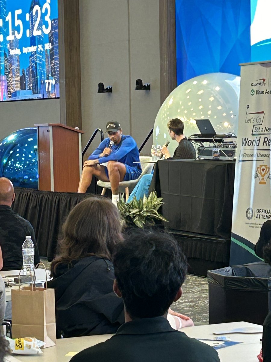 PEARCEDECA's tweet photo. What a day!  Thank you @CapitalOne for the amazing day of Financial Literacy, PJ Washington &amp; setting a WORLD RECORD!  @RISD_CTE @JJPearceHS @PJWashington @dallasmavs @TheCBreedlove @RichardsonISD https://t.co/VgmIxdXAto