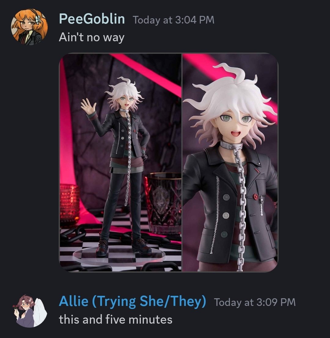 DuckpondOOC's tweet photo. Down horrendously #danganronpa #Nagitokomaeda https://t.co/hWFumxV7C6