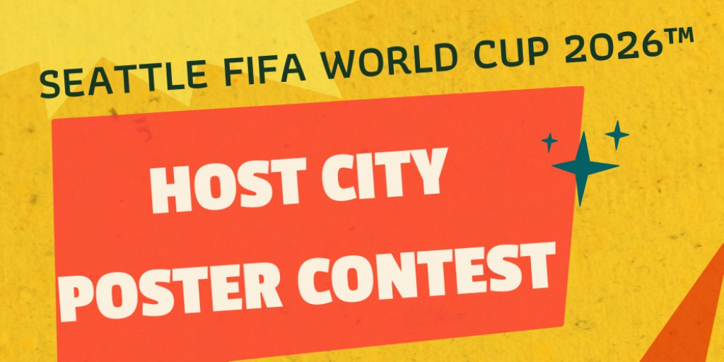 Seattle Department of Neighborhoods (@seaneighborhood) on Twitter photo 🎨 Calling all artists! Design the official Seattle FIFA World Cup 2026 Host City poster and showcase Seattle’s spirit and culture on a global stage! Register to participate by Sept. 27
Learn more: seattlefwc26.org/poster-contest #FIFAWorldCup #WeAre26 🎨 Calling all artists! Design the official Seattle FIFA World Cup 2026 Host City poster and showcase Seattle’s spirit and culture on a global stage! Register to participate by Sept. 27
Learn more: seattlefwc26.org/poster-contest #FIFAWorldCup #WeAre26
