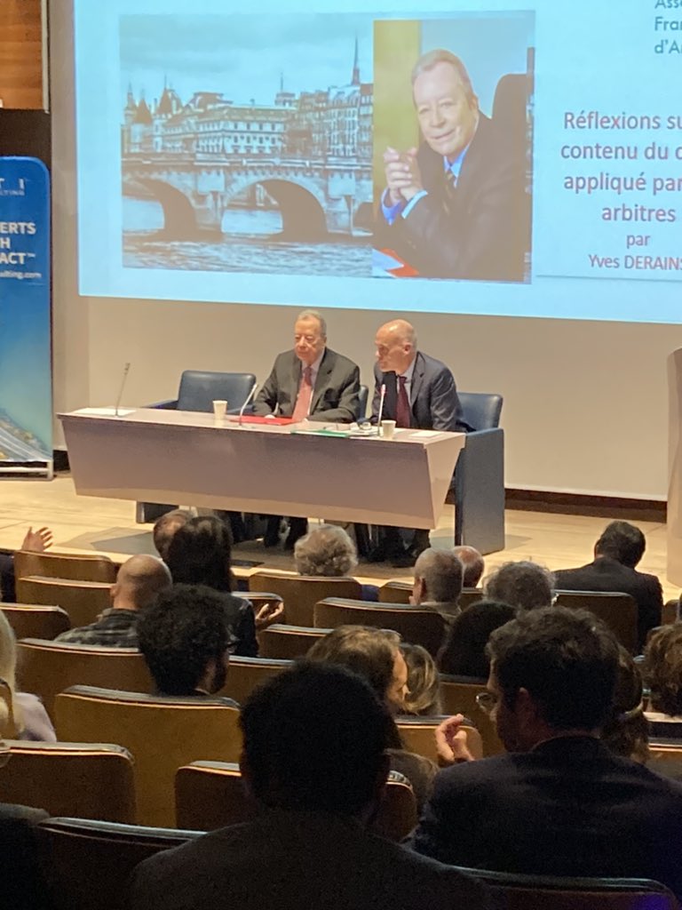 Encore une très belle conférence de l’AFA avec l’intervention d’Yves Derains sur le thème « Réflexions sur le contenu du droit appliqué par les arbitres »
#AFA #arbitrage