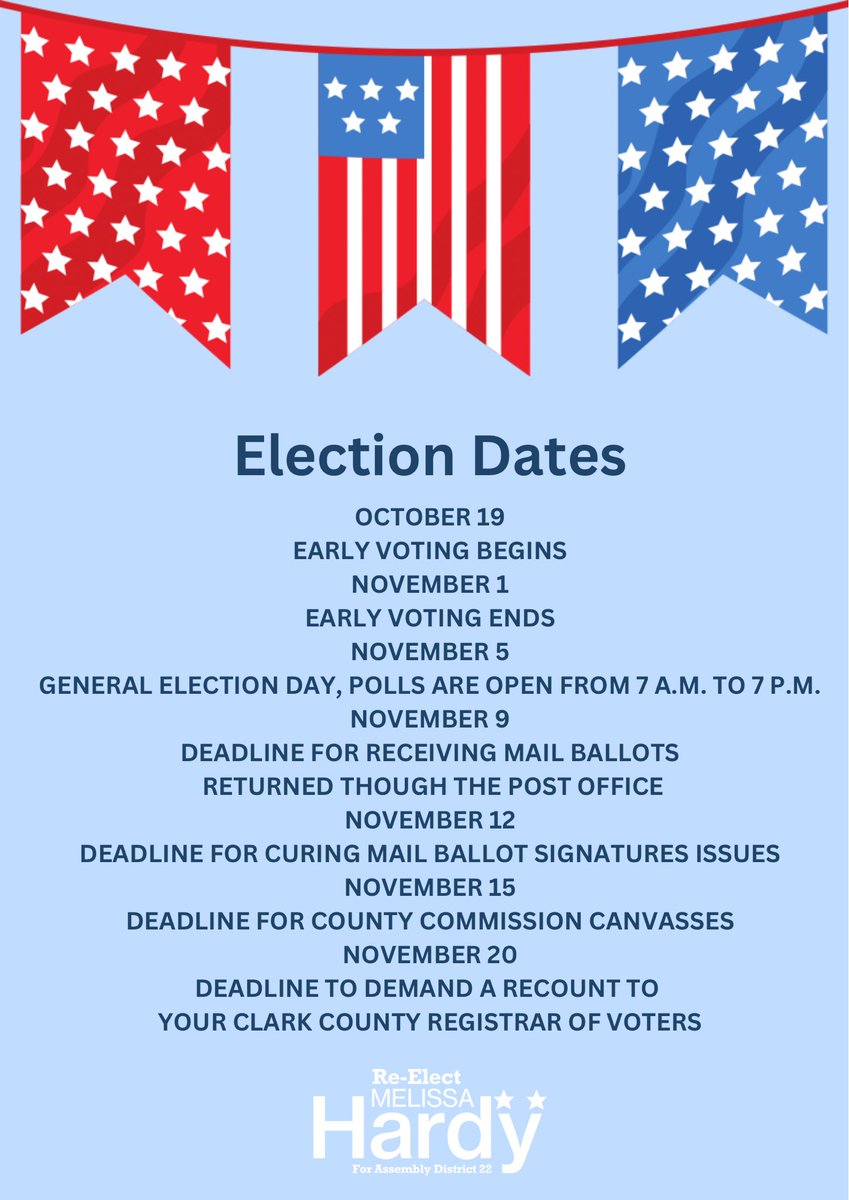 🚨Save these important dates!🚨 #Election2024