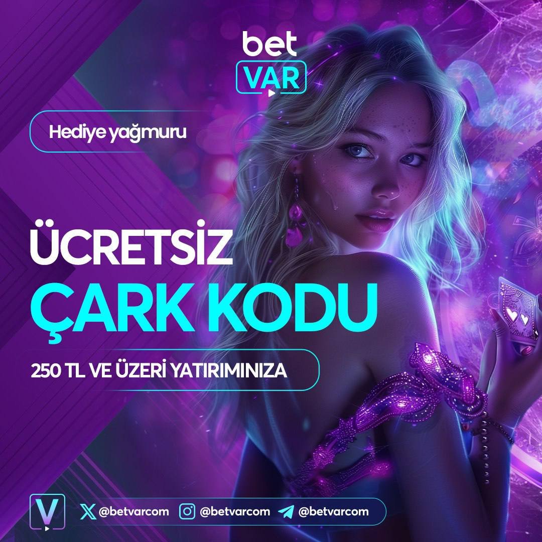 ⚡️ Kazandıran Çark Kodu Hediye ! 

⭐️Her 250₺ Yatırımına Kazandıran Çark Kodu Hediye ! 

✨ Çarkı Çevir Kasayı Doldur !  

✔️Kazancın Tek Adresi #BetVar

📱Kazanmak İçin Hemen Tıkla ; t2m.io/betvargiris