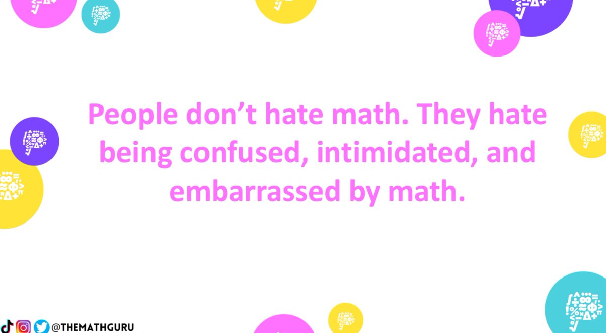 “We are all teachers of math attitude” <a href="/TheMathGuru/">vanessa vakharia</a> 

#EveryoneIsAMathPerson