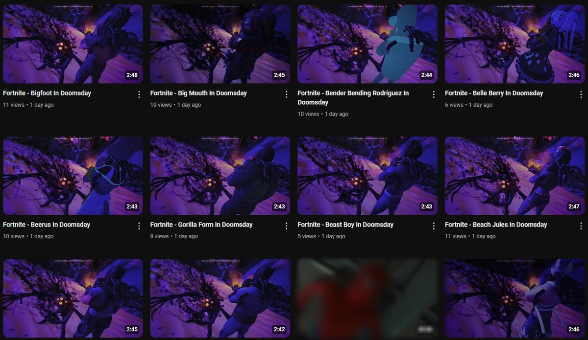 Seems like someone is playing Doomsday with all of their skins!