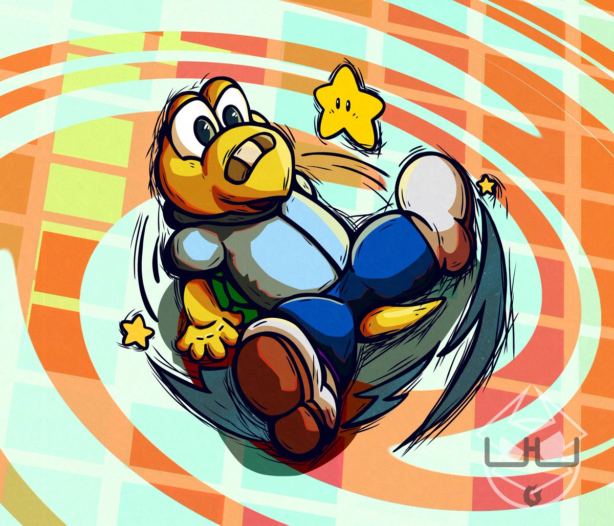 LeashCanvas's tweet image. Koops the dancer koopa troopa!!!
(When finishing it I saw that I forgot the shell)
#koops #koopa #koopatroopa #papermario #pmttyd #helper #dance #breakdance #turtle #star #shaded #colorful #nintendo #gamecube #yellow #green #blue #shell #fanart #supermario  #cellshading #lineart