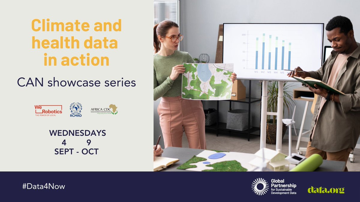 Data4SDGs's tweet photo. Explore open GIS tools in our next #CANShowcase! ๐งฐ
Join us tomorrow to hear from @theRCTI_RCMRD on the power of open GIS tools in tackling climate and health issues.
๐
25 Sept ๐ 3pm EAT | 12pm GMT | 8am EST
Register: https://t.co/XLupvycLrU
#data4now https://t.co/nFPWrm7keG