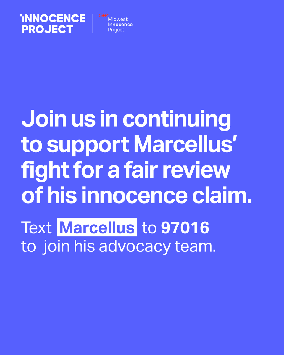 We wish we had better news. But as of now, #MarcellusWilliams is still scheduled to be executed by Missouri tonight at 6 p.m. central for a crime he is totally innocent of. ⁠

Don’t stop sharing his story. It’s not too late to save an innocent life.⁠ innocenceproject.org/petitions/stop…