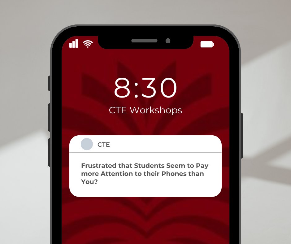 UofSC_CTE's tweet image. Join our online workshop next Tuesday from 10:05am-11:20pm to learn about technology misuse in the classroom and how to handle it! #technologymisuse #educationtechnology

ow.ly/ruCk50Ts4UA
