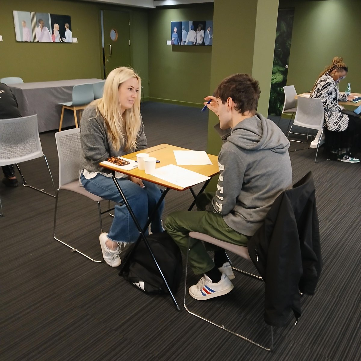 Young adults on our Making Strides programme attended an #insightday at the @thebdc  earlier this month. They were paired with volunteers and took part in activities to improve their interview readiness. A big thank you to all those who made this day a success!