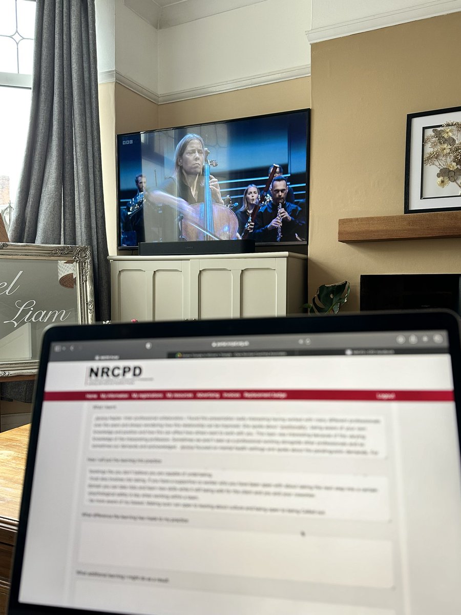 Only one way to do my annual CPD upload… with the BBC Proms in the background! #CPD #NRCPD #BBCProms