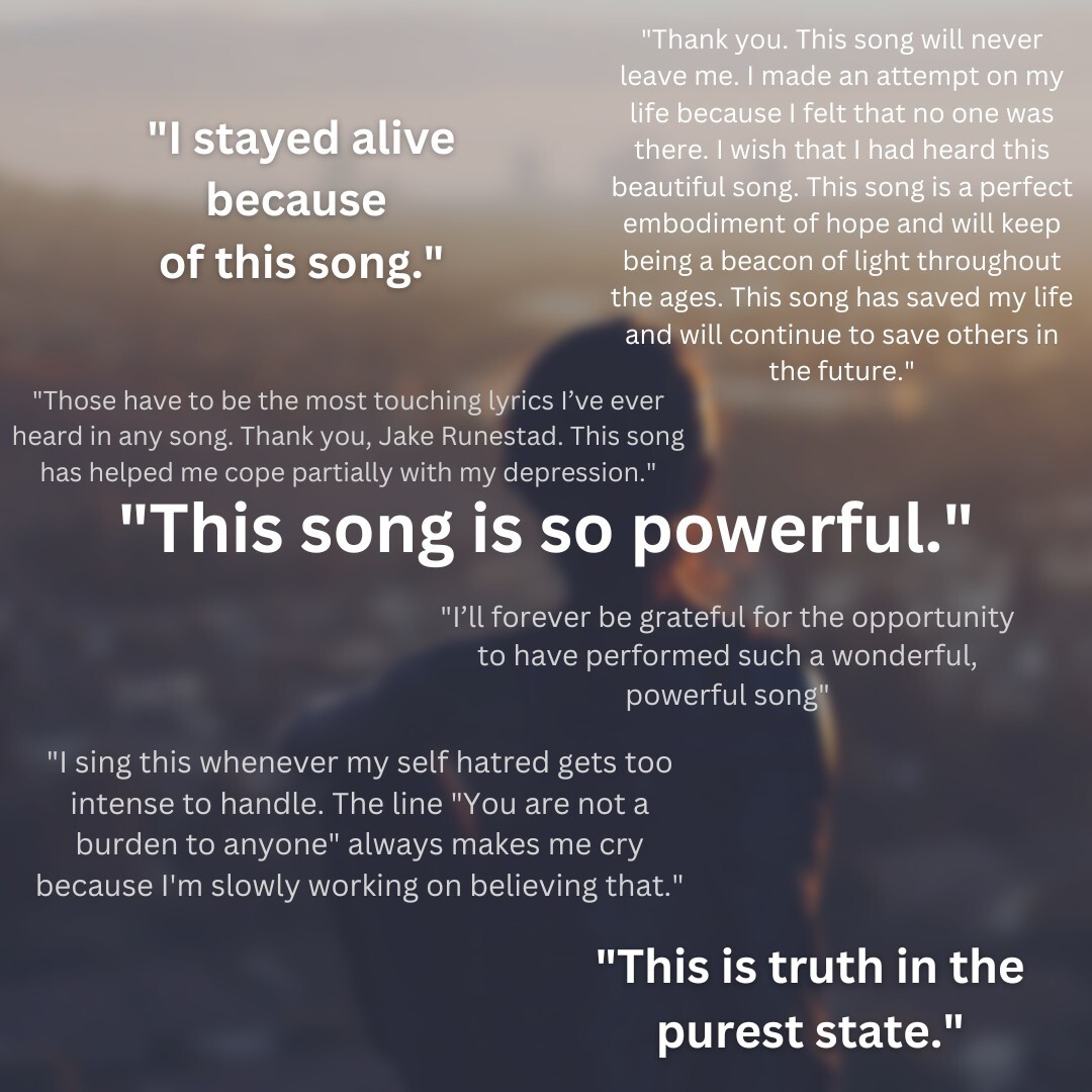 I never know the kind of life a piece will have once it is released into the world. "Please Stay" is one that has surprised me the most. Written as an anthem for hope, an attempt to destigmatize conversations around mental illness, and to encourage suppo… instagr.am/p/DATdyGRuwex/