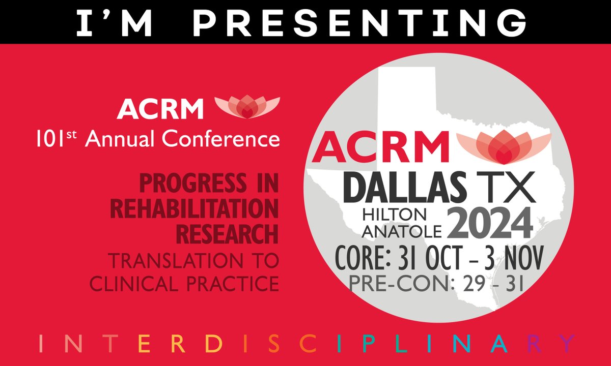 drswapnapt's tweet photo. Hey everyone, If you are attending the ACRM Annual Conference held at Dallas, Texas, please check out our instructional course to held on November 3rd, 2024 from 8.15 am to 9.15 am. #ACRM2024 https://t.co/WJVUUgPzqc
