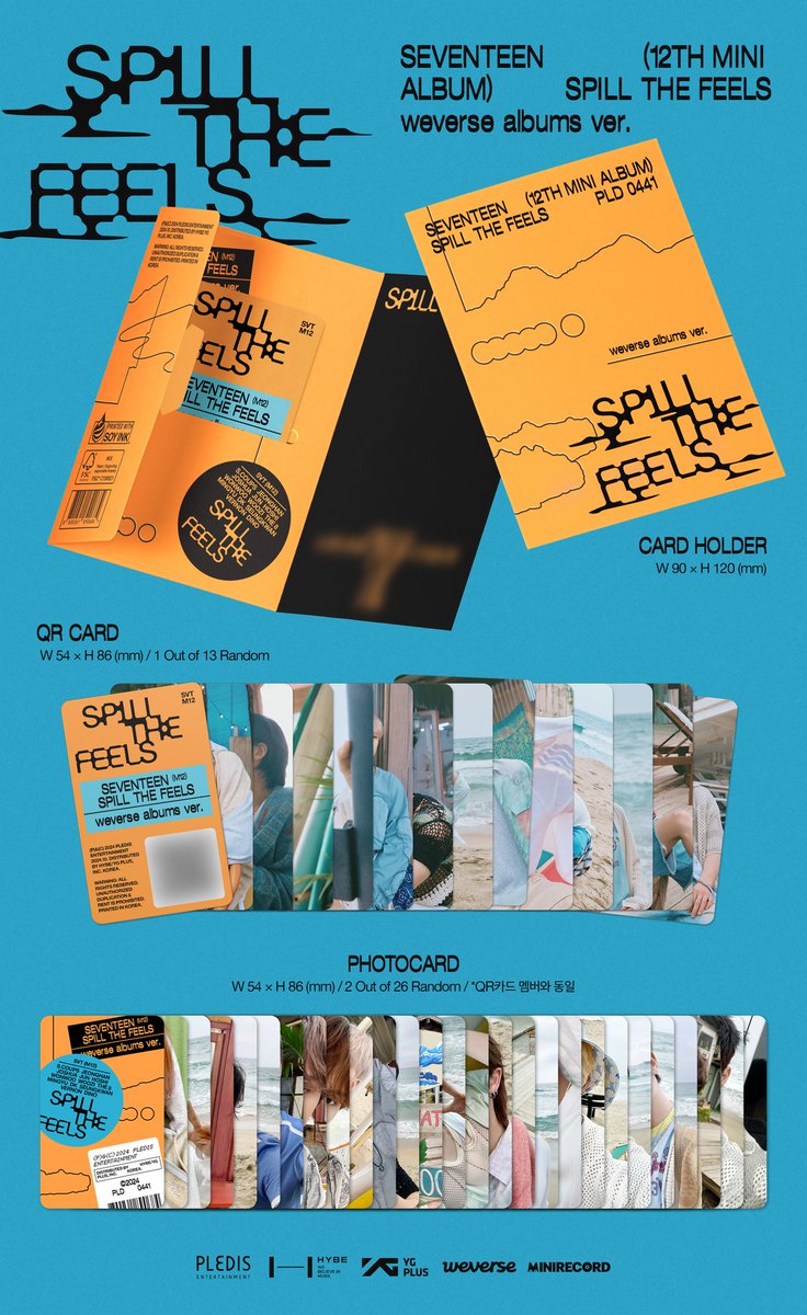 updatingsvt's tweet photo. [#SPILL_THE_FEELS] 240925 SEVENTEEN 12th Mini Album 'SPILL THE FEELS' Album Inclusions (+Preview)

🌅 Regular Version
🌅 Weverse Version
🌅 KiT Version
🌅 CARAT Version https://t.co/eBDl0DPTNV