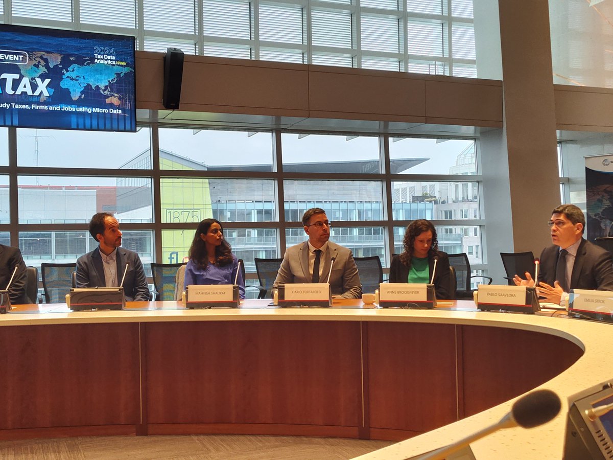 Oyebola Okunogbe (@oyebolaoo) on Twitter photo We are live!!
So proud of the entire team for the launch of DaTax to combine our efforts in studying taxes, firms and job.
Join online now for presentations by
<a href="/AnneBrockmeyer/">Anne Brockmeyer @annebrockmeyer.bsky.social</a> <a href="/dtortarolo/">Dario Tortarolo</a> @thiagoscot Mahvish
More about DaTax: worldbank.org/en/programs/da… We are live!!
So proud of the entire team for the launch of DaTax to combine our efforts in studying taxes, firms and job.
Join online now for presentations by
<a href="/AnneBrockmeyer/">Anne Brockmeyer @annebrockmeyer.bsky.social</a> <a href="/dtortarolo/">Dario Tortarolo</a> @thiagoscot Mahvish
More about DaTax: worldbank.org/en/programs/da…