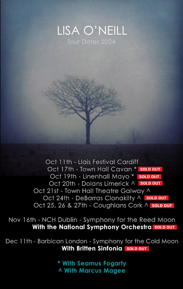 Lisa O'Neill Music (@lisaoneillmusic) on Twitter photo A few tickets remain for <a href="/THTG/">Town Hall Theatre</a> Galway on 21 Oct ticketmaster.ie/artist/1567374… A few tickets remain for <a href="/THTG/">Town Hall Theatre</a> Galway on 21 Oct ticketmaster.ie/artist/1567374…