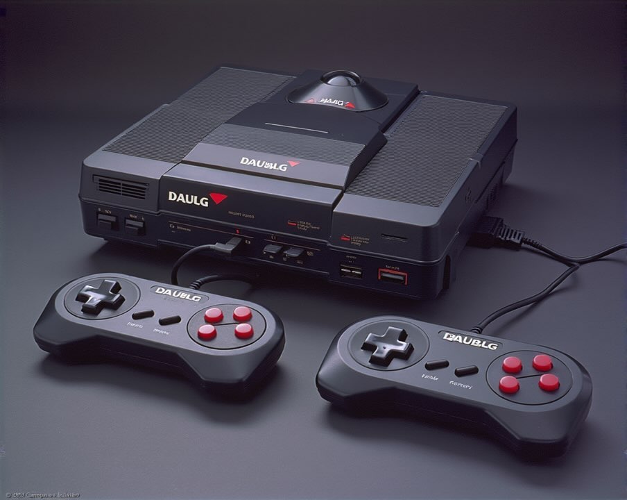 VingTroiSeize's tweet image. Magnus-1: The Only Home Entertainment System

#AI #GeneratedImage
#Console #Magnus1 #retrogaming #videogames #80s #90s #Geek