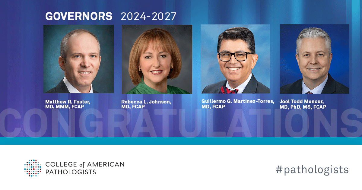 Congratulations to newly elected CAP 2024-2027 Board of Governors members.