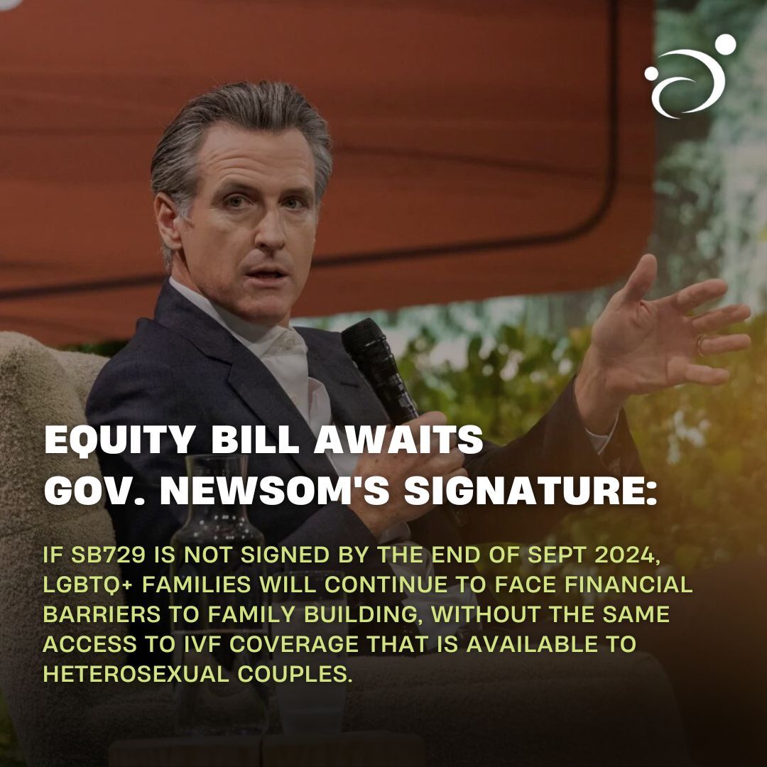 ourfamily's tweet photo. 📢 Time is running out! SB729 will expire if it isn’t signed by the end of September 2024. This means LGBTQ+ families will still face financial barriers to starting their families, with no equal access to IVF coverage. https://t.co/C3cvSmQywD
