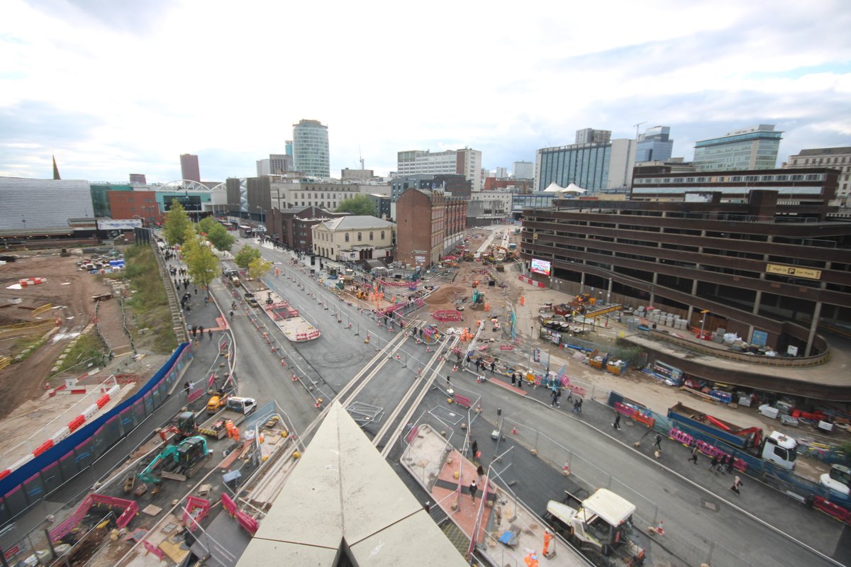 Surfacing and paving works continue around Moor Street Queensway this week, alongside more track installation ahead of the next phase of work beginning from this weekend.