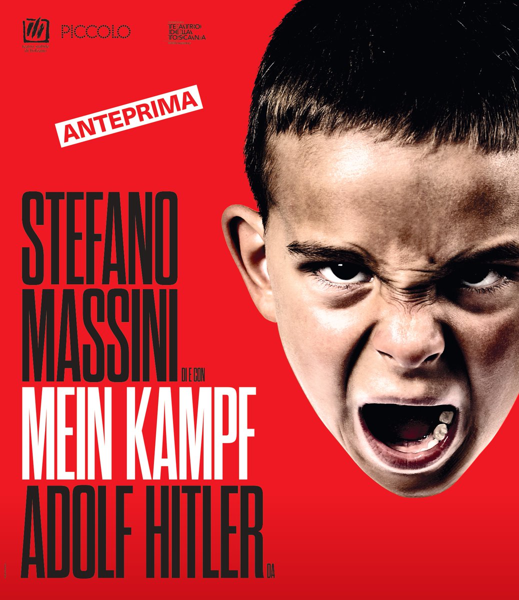 TSB - Teatro Stabile di Bolzano (@teatrotsb) on Twitter photo Da oggi in vendita i biglietti singoli per l'anteprima nazionale di Mein Kampf in cui <a href="/stefanomassini/">Stefano Massini</a> guarda in faccia, senza remore, il delirio hitleriano, perché la conoscenza impedisca il ripetersi della Storia.
In scena dal 30 sett. al 6 ott.
👉 bit.ly/TSB_MeinKampf Da oggi in vendita i biglietti singoli per l'anteprima nazionale di Mein Kampf in cui <a href="/stefanomassini/">Stefano Massini</a> guarda in faccia, senza remore, il delirio hitleriano, perché la conoscenza impedisca il ripetersi della Storia.
In scena dal 30 sett. al 6 ott.
👉 bit.ly/TSB_MeinKampf
