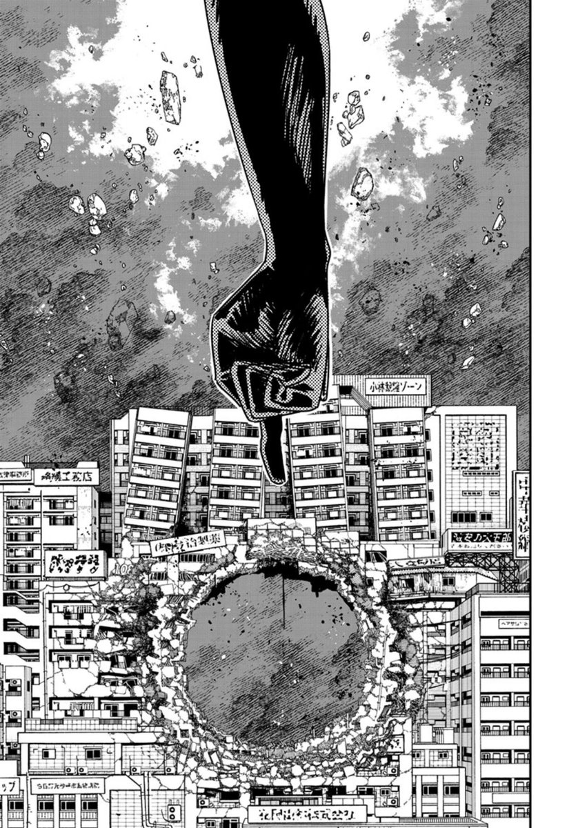 DenjiUnleashed's tweet photo. This chapter is why I'll never feed into the Chainsaw Man art has fallen off narrative

Fujimoto is still capable of routinely drawing some of the hardest panels and designs you'll see in Shonen Jump https://t.co/mFDDn3TEvD