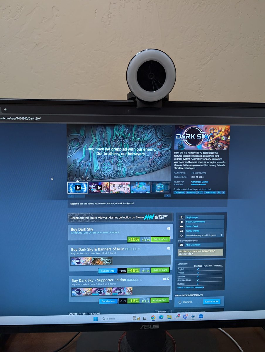 RobZGG's tweet image. So excited!! Our indie turn-based RPG deckbuilder from @Ganymede_Games  is out now on Steam!!

This was genuinely a labor of love, and I'm so proud of what we created.

Support us by picking up the game and leaving a review - it helps so much! ❤️

store.steampowered.com/app/1454960/Da…