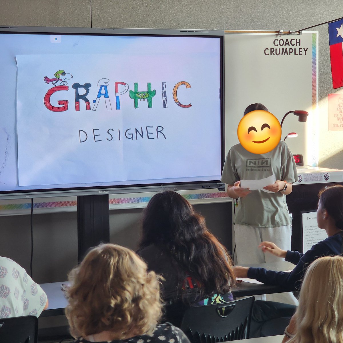 Coach Crumpley at DMS is getting her CCR students up and presenting their career research! Way to hone those Essential Skills. I can wait to see where these kids go in 5 years! <a href="/CoachCrumpley/">Coach Crumpley</a> <a href="/trpinkham/">Tammy Pinkham</a> <a href="/CanaanDreibrodt/">Canaan Dreibrodt</a>
