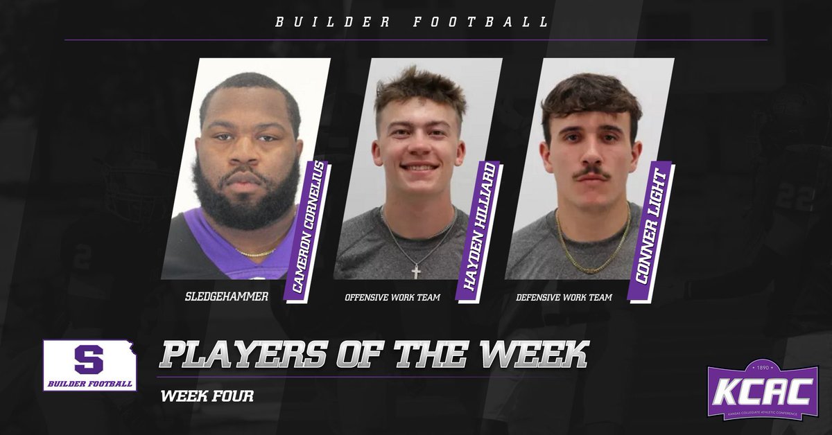 Congrats to our Week 4 Players of the Week !