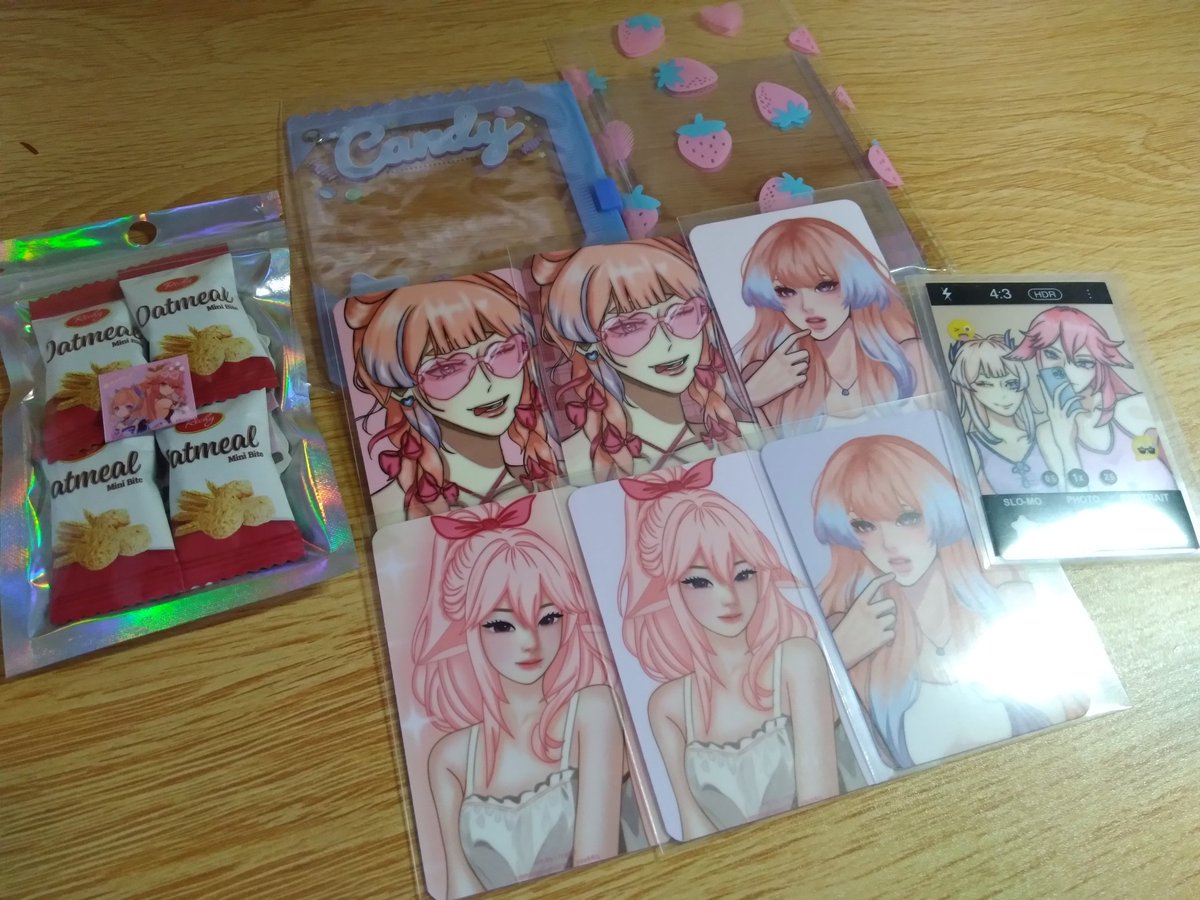 218skygcart's tweet photo. *ೃ⁀🧋꒰ #218dears┆#fromyoukai ꒱

yaee!! haii 🥺

kokoyae comms came to me safely na! they're so pretty and lovely! aaaa thankie sm for trading with me 🥹🫶✨ pretty pretty ng packaging the effort t^t https://t.co/OlCiIH1vmt