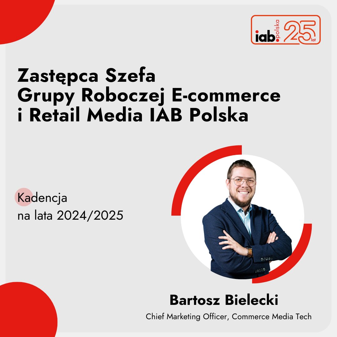 We’re proud to see our CMO, Bartosz Bielecki, taking on a leadership role at <a href="/IABPolska/">IAB Polska</a>! Exciting times ahead for Commerce Media Tech and Retail Media Ninja as we continue to shape the future of retail media. 👏 #CommerceMediaTech #RetailMedia #Leadership #IABPolska
