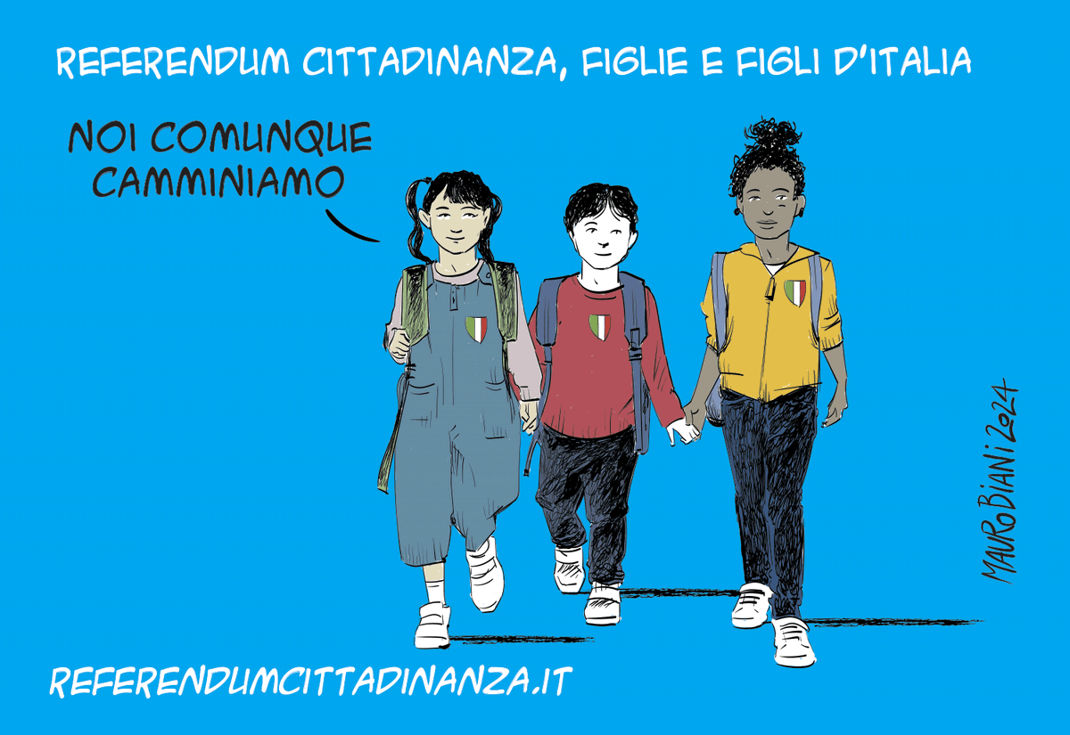 maurobiani's tweet photo. #persone #Cittadinanza #ReferendumCittadinanza #figlie e #figli d'#ItaliaNoi
Noi comunque camminiamo.
Oggi su @repubblica
Per firmare:
https://t.co/8myrocHByt
Quorum raggiunto, avanti.
https://t.co/jsUID6WuMV https://t.co/vfb1h5Vvqh