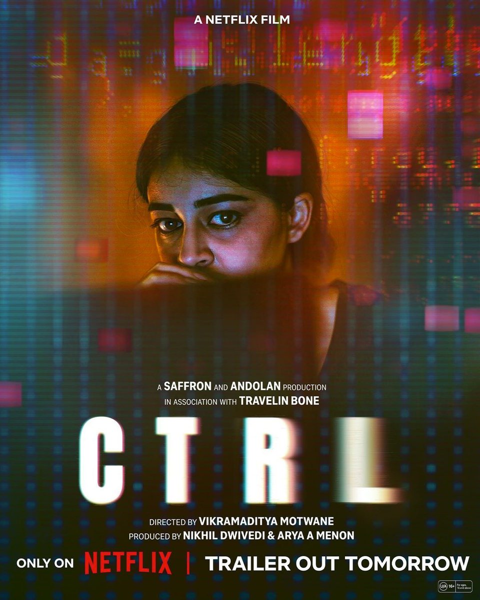 ocdtimes's tweet photo. You think you are in control of your happiness, or your relationships, of your joys, of your life?? Think Again!
Now loading: #CTRL
Trailer out tomorrow! ππ»
.
#OCDTimes #AnanyaPanday #VihaanSamant #SumukhiSuresh #VikramadityaMotwane #SaffronMagicworks #AndolanFilms
#NetflixIndia #CTRL #CTRLOnNetflix
