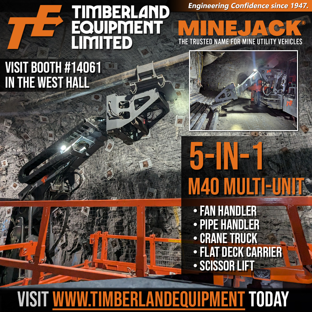 We are here at <a href="/MINExpoIntl/">MINExpo INTL</a> 2024!
Stop by booth #14061 (West Hall) to learn what Timberland Equipment Limited can do for you. Learn about our Mining Equipment or Minejack® Underground Utility Vehicles.
🔗 timberlandequipment.com/industries/min…
#MINExpo2024 #MiningInnovation #UndergroundMining