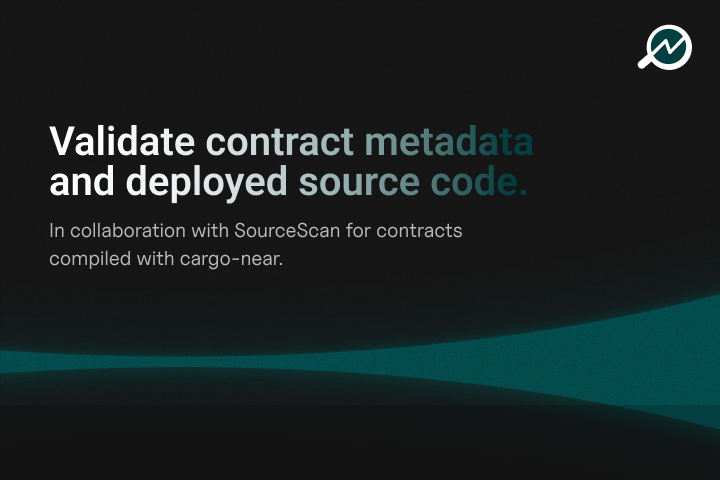 For contracts compiled with cargo-near, you now have the option to validate contract metadata and deployed source code on nearblocks! Details here : nearblocks.io/address/v2-ver…