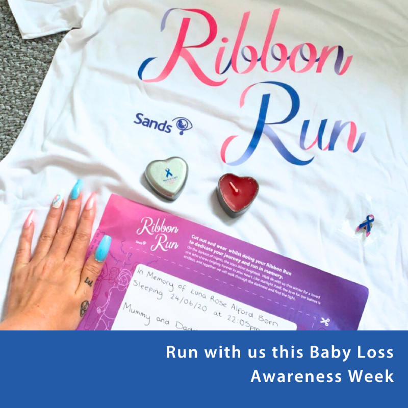 SandsUK's tweet photo. Raise funds by completing 5, 10 or 15k on Saturday 12th October. Help us continue to support those affected by baby loss because the love never ends Walk, run or jog 5, 10 or 15k in October #SandsRibbonRun