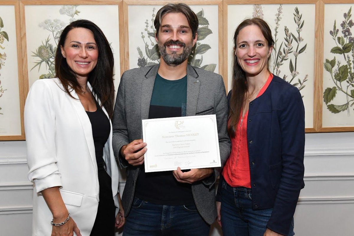 IIM (@iimparis) on Twitter photo #Prix 🏆 L’axe #JeuVidéo de l’IIM récompensé au “Trophées de la Pédagogie” par <a href="/Edbooking/">Eduniversal</a> !
Lors de cette soirée, Thomas Nicolet, responsable pédagogique de l’axe, a été récompensé pour l’excellence du Bachelor Jeu Vidéo, parmi plus de 2000 programmes classés 🎮✨ #Prix 🏆 L’axe #JeuVidéo de l’IIM récompensé au “Trophées de la Pédagogie” par <a href="/Edbooking/">Eduniversal</a> !
Lors de cette soirée, Thomas Nicolet, responsable pédagogique de l’axe, a été récompensé pour l’excellence du Bachelor Jeu Vidéo, parmi plus de 2000 programmes classés 🎮✨